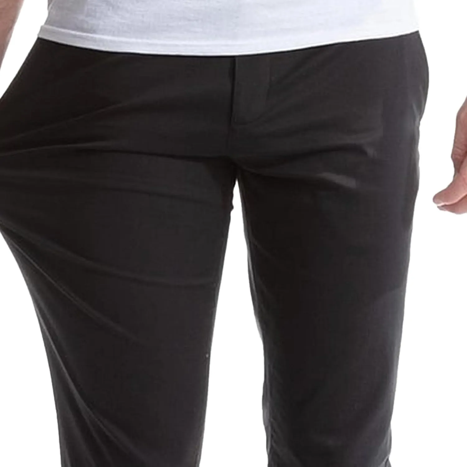 Men's Slim Fit Chino Pants Fashion Comfort Stretch Cotton Casual Pants Stylish Tapered Trousers