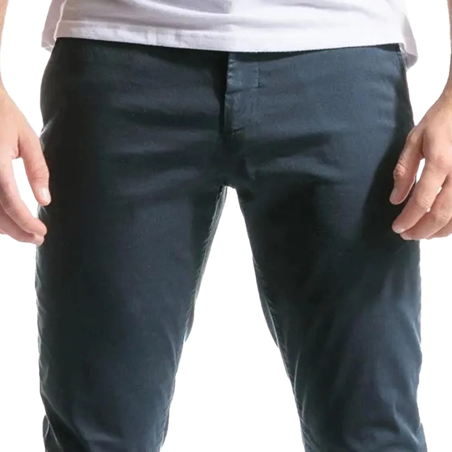 Men's Slim Fit Chino Pants Fashion Comfort Stretch Cotton Casual Pants Stylish Tapered Trousers
