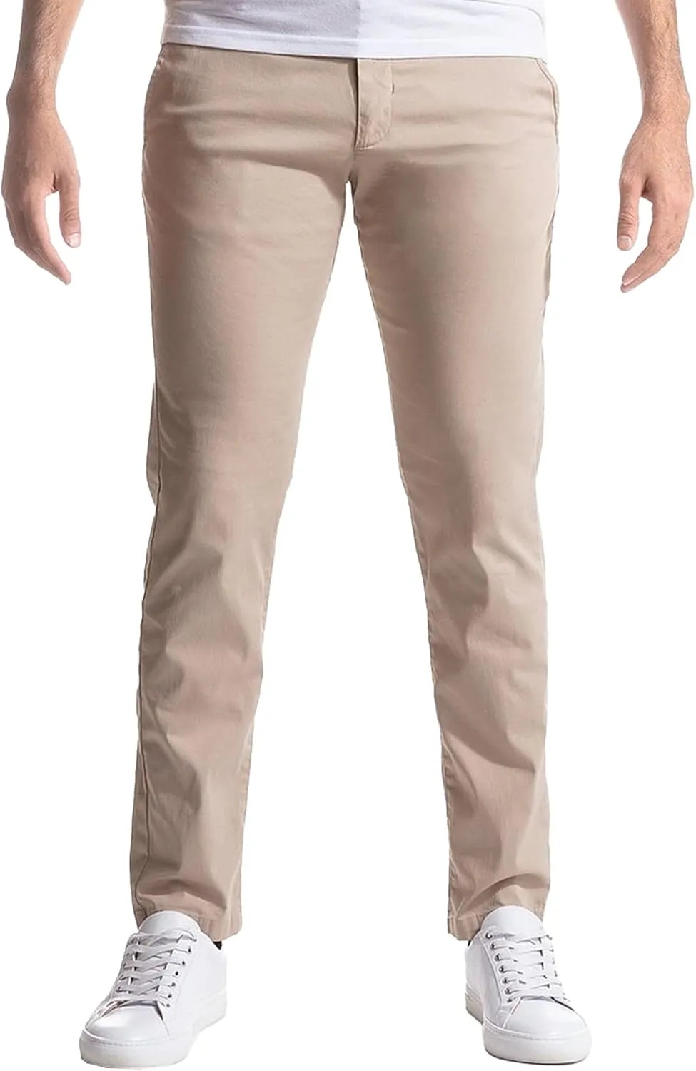 Men's Slim Fit Chino Pants Fashion Comfort Stretch Cotton Casual Pants Stylish Tapered Trousers