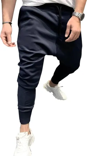 Men's Slim Fit Stretch Srtlish Casual Pants Elastic Waist Hip Hop Outdoor Pants Casual Sweatpants Athletic Trousers
