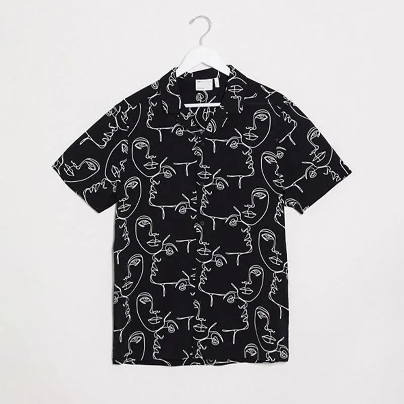 Men'S Summer Printed Casual Suit