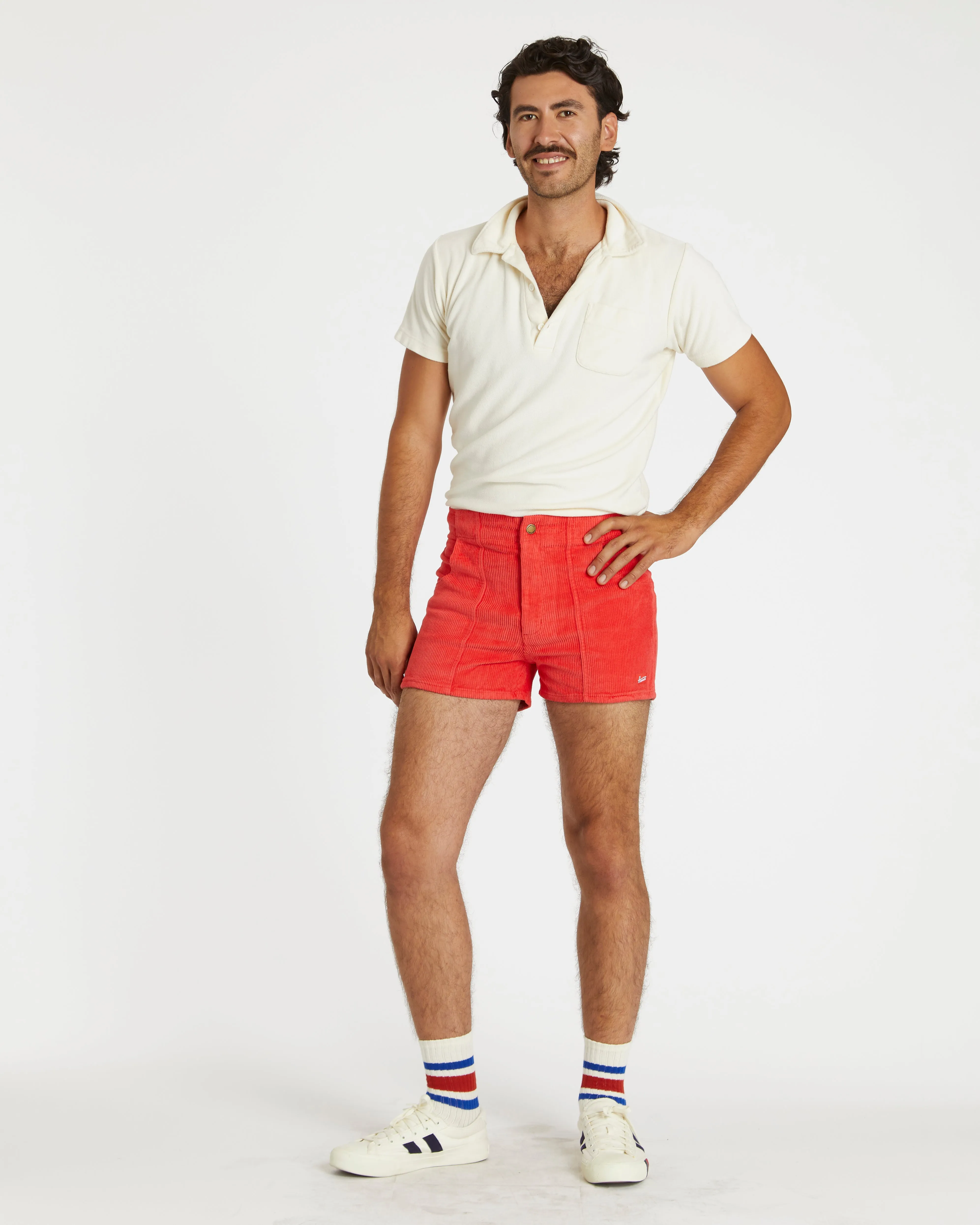Men's Terry Polo (Cream)