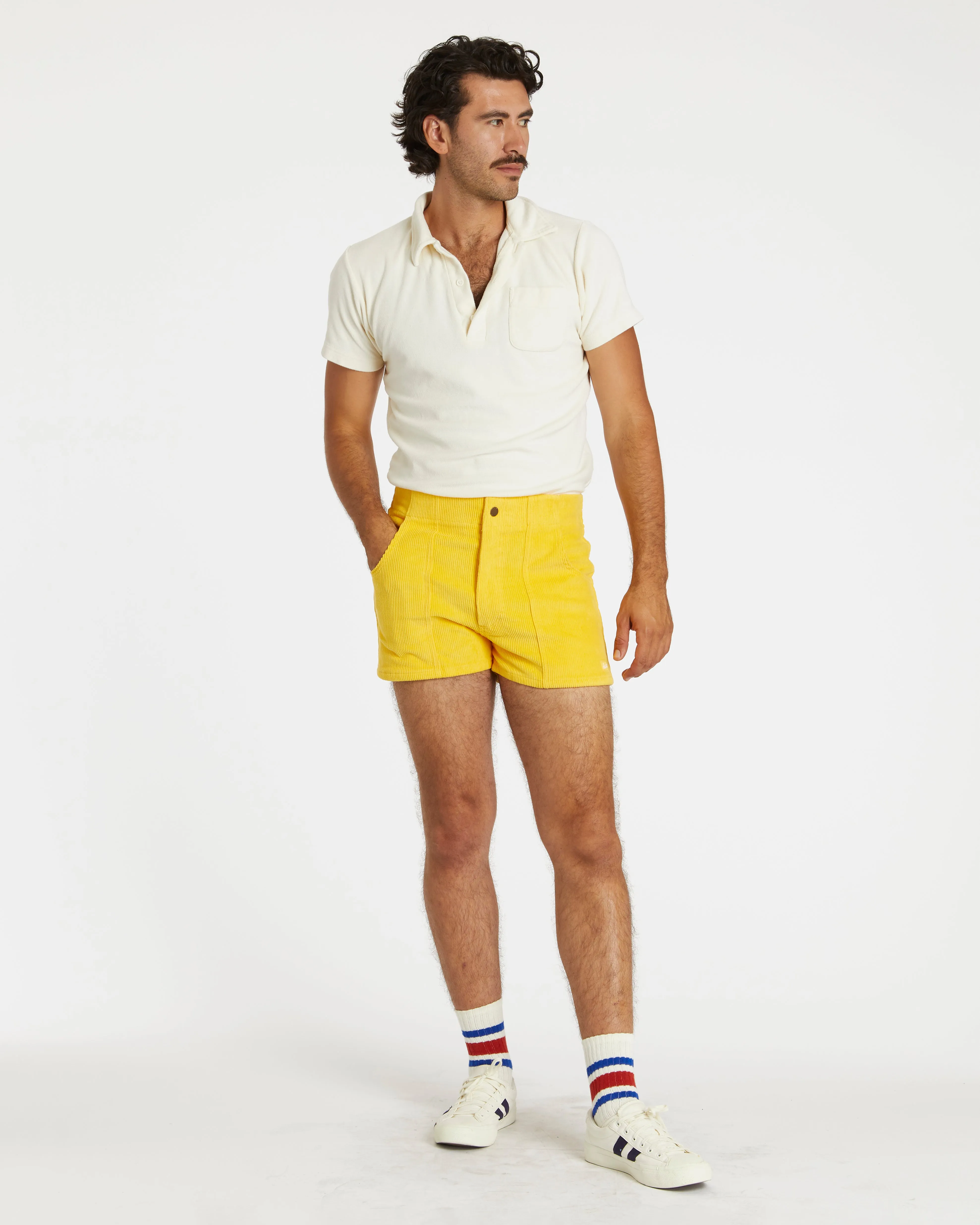 Men's Terry Polo (Cream)