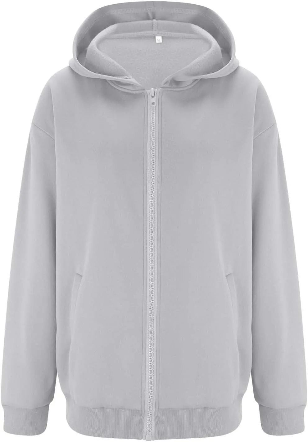 midelxp Oversized Zip Up Hoodies for Women Y2k Full Zip Sweatshirt Casual Full Zip Fleece Jackets with Hood Fall Outfits 2024