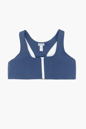 MISKA Paris Mix And Match Sport Girls Swim Top - Navy