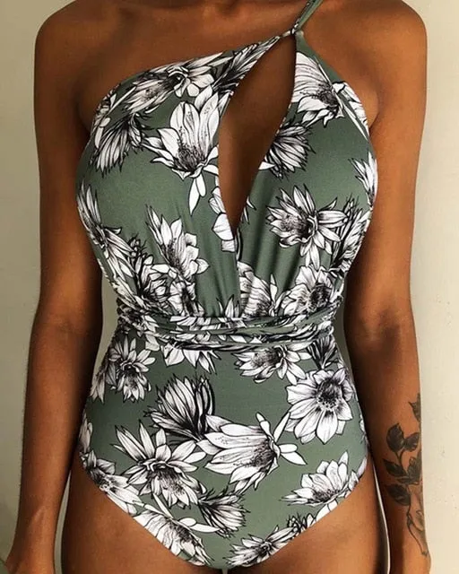 New 2019 Sexy One Piece Swimsuit Female Backless Bodysuit