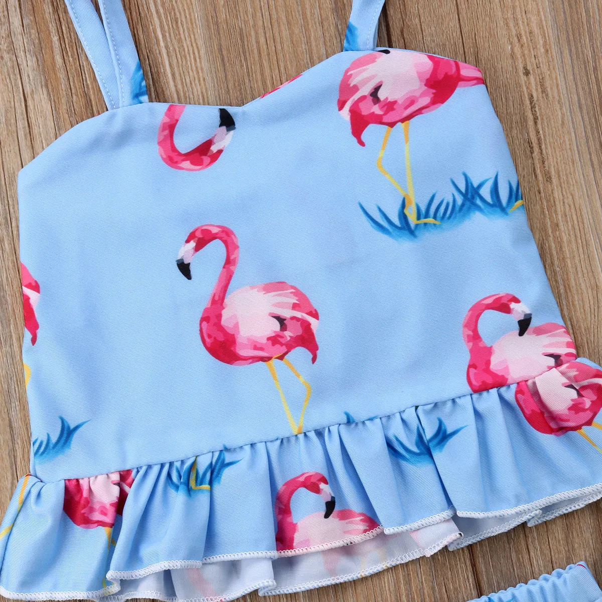 New Toddler Flamingos Print Swimsuit