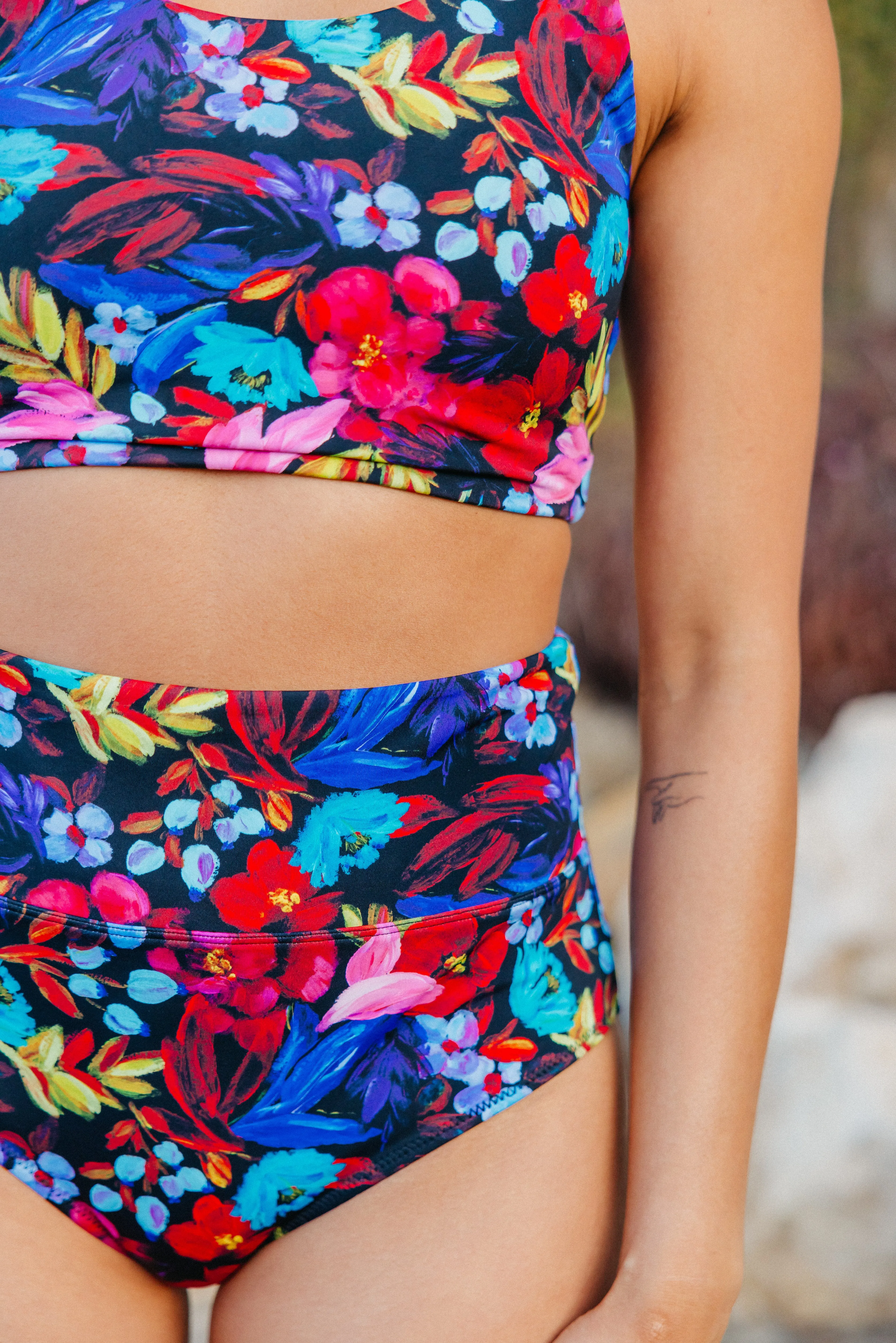 Oasis Bikini Top - Midnight Floral