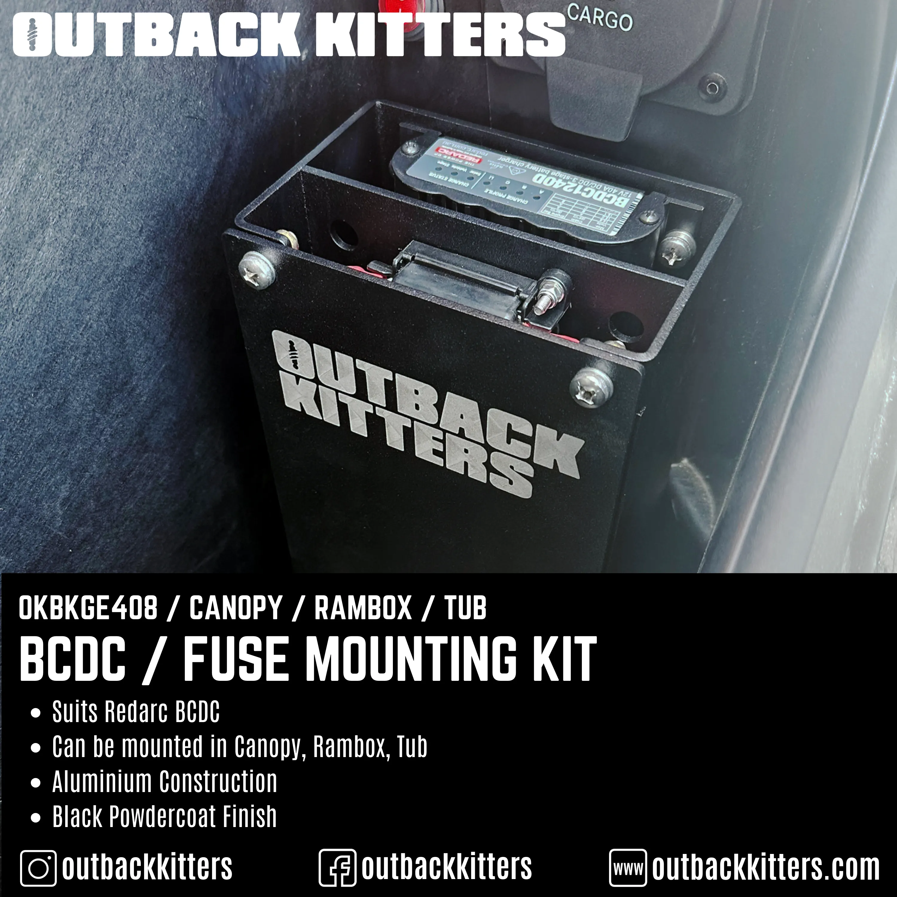 Outback Kitters BCDC / Fuse Mounting Kit