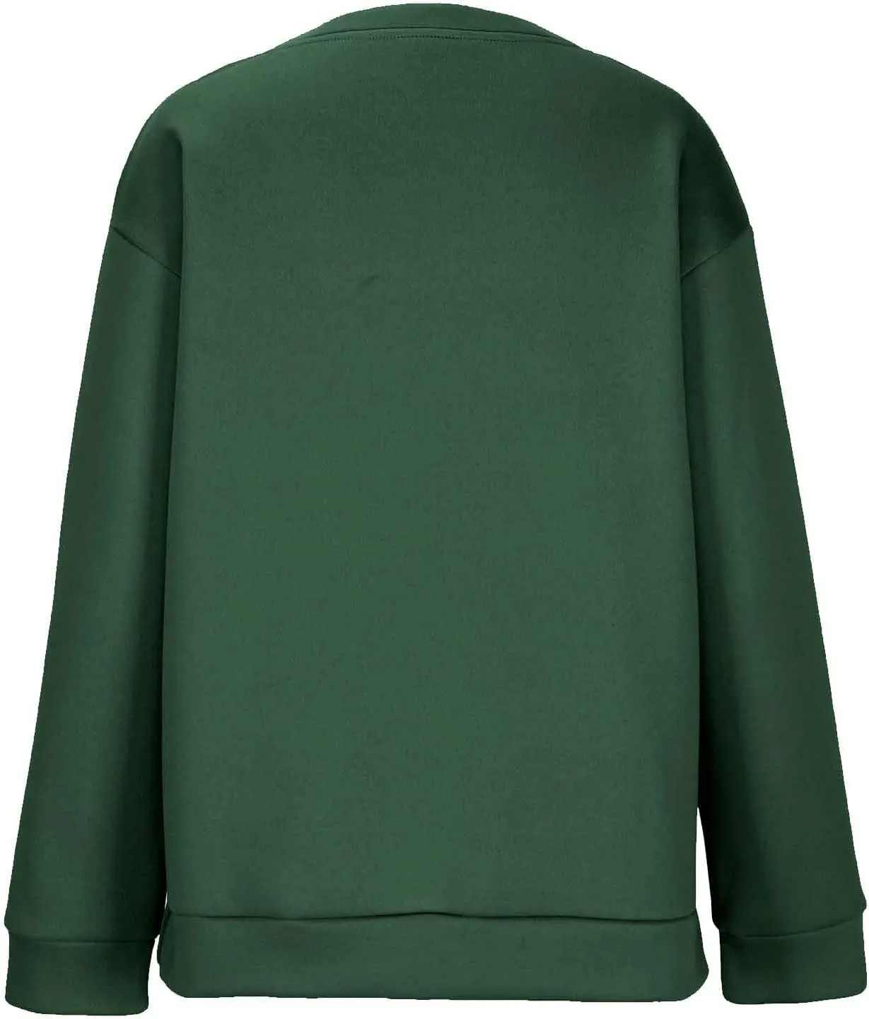 Oversized Crewneck Sweatshirt Women Side Slit Long Sleeve Fleece Pullover Tops Soft Cozy Plain Hoodie Preppy Clothes