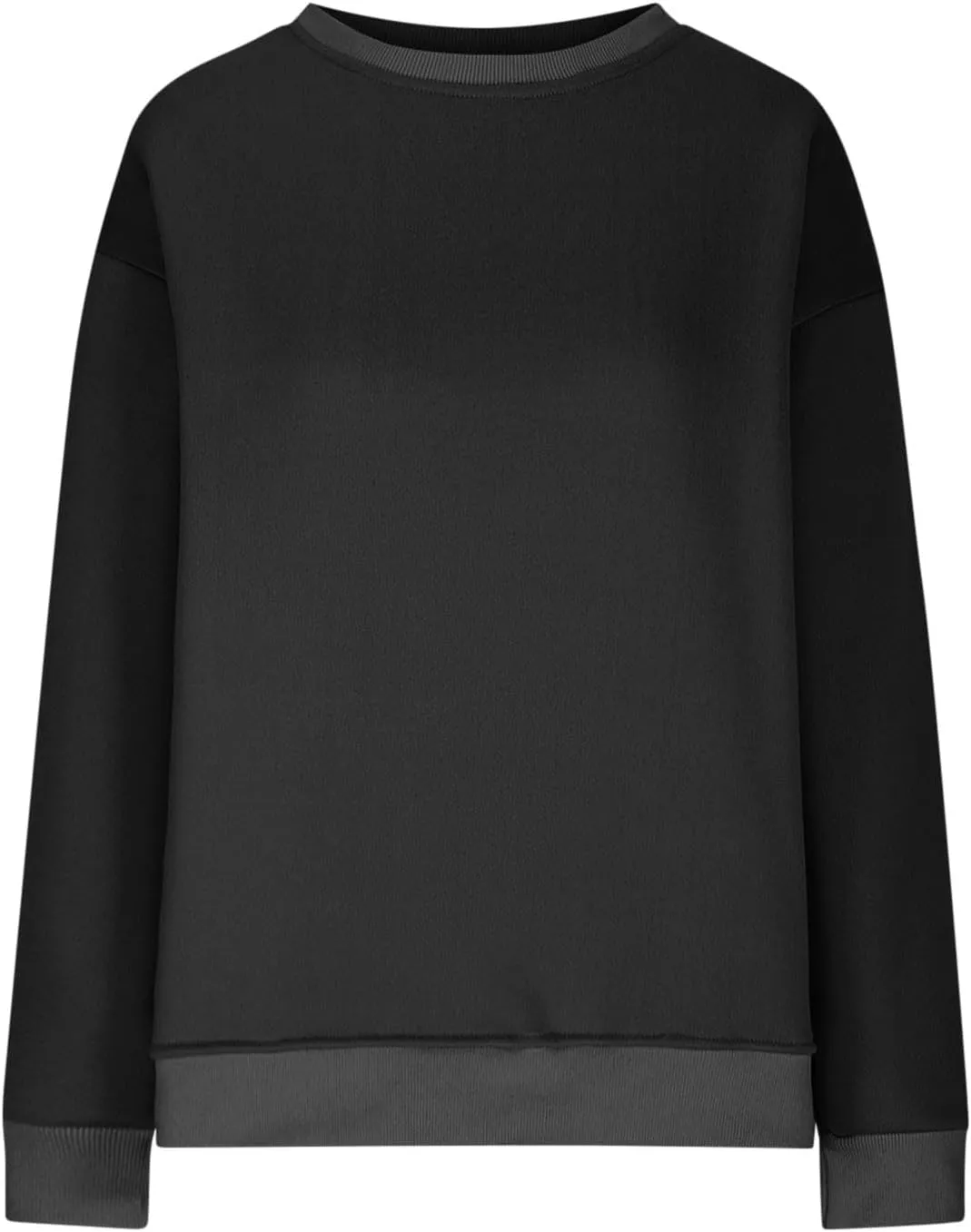 Oversized Crewneck Sweatshirts For Women Fleece Long Sleeve Pullover Tops Fall Fashion Outfits 2024 Winter Sweaters