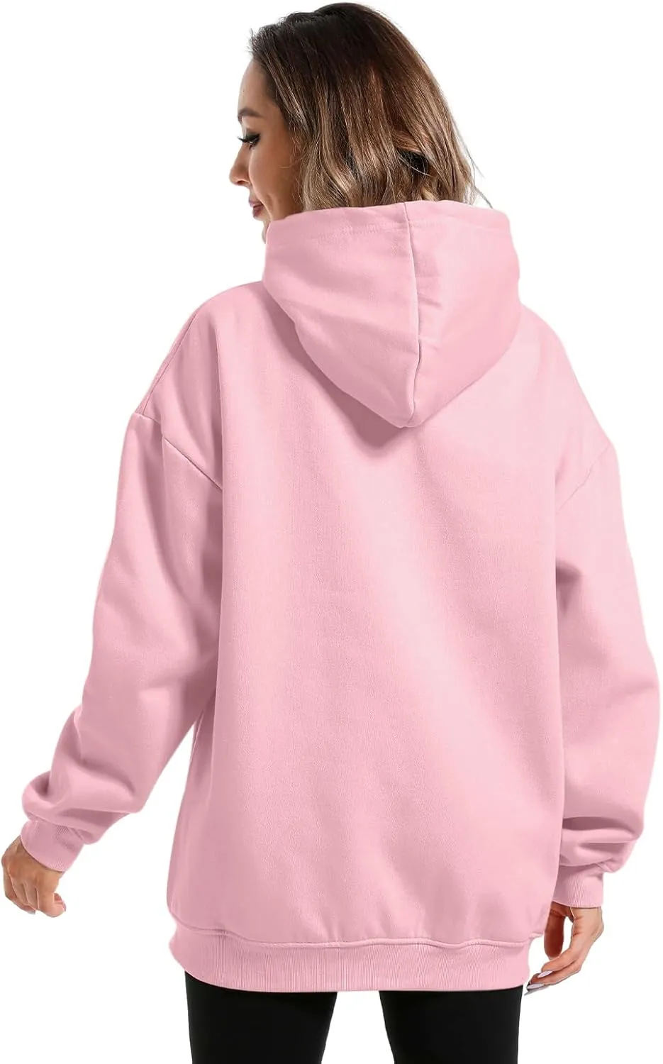 Oversized Cute Mushroom Dino Print Hoodies for Womens Kawaii Cartoon Sweatshirt Teen Girls Cotton Fleece Sweaters