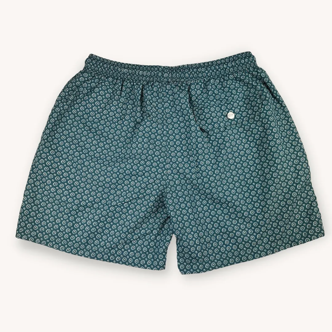 Petrol Floral Swim Shorts
