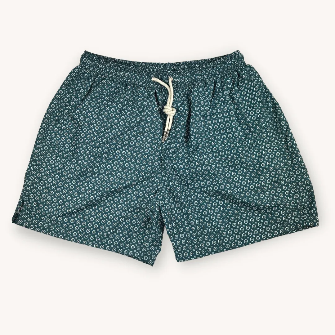 Petrol Floral Swim Shorts