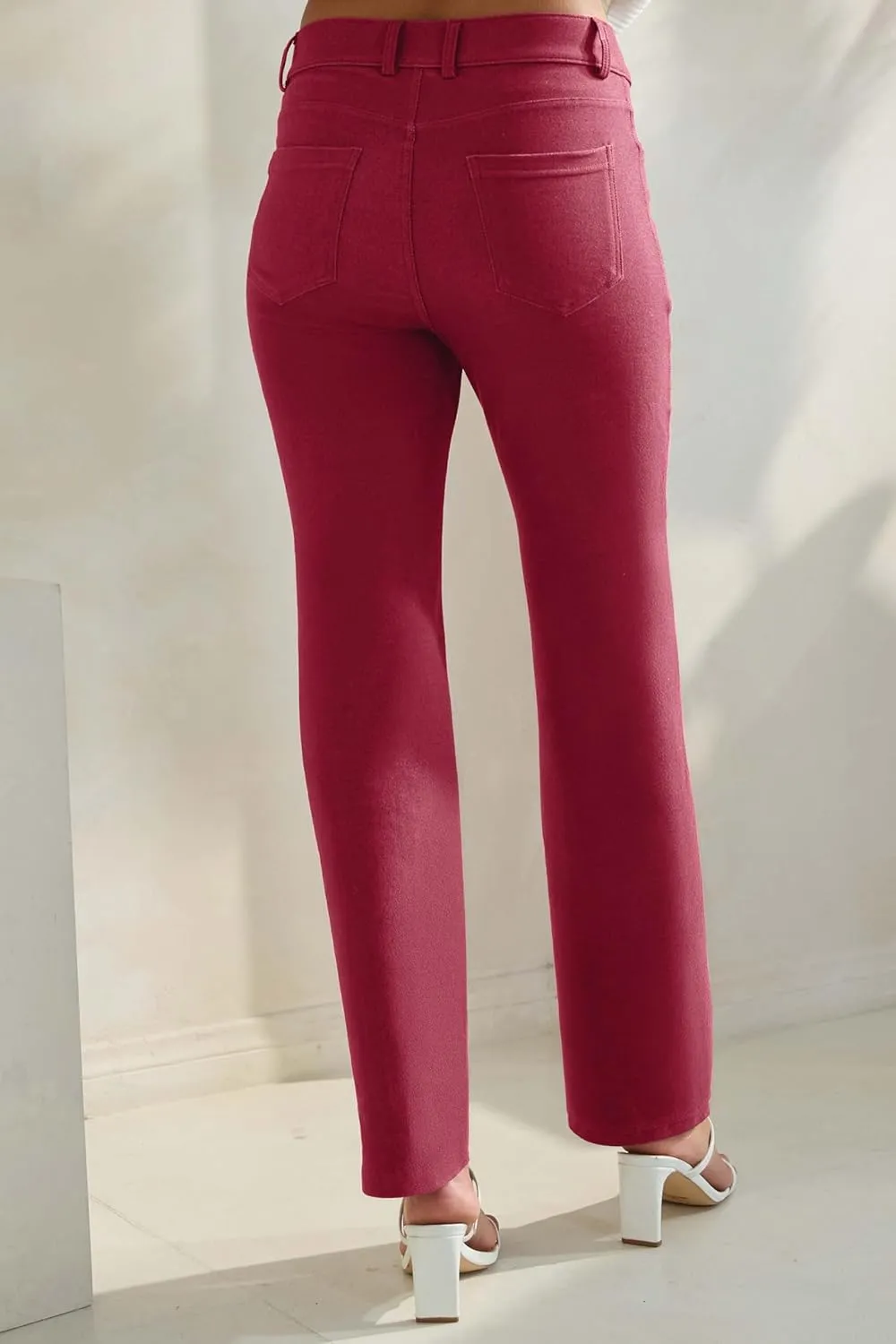 Prolific Health Women's Jean Denim Look Jeggings Straight Leg Many Colors Spandex Leggings Pants S-XXXL