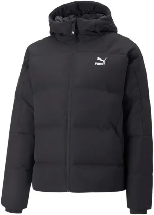 PUMA Mens Down Puffer Jacket Athletic Outerwear Casual Drawstring - Black - Size XXL
