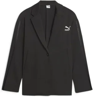 PUMA Womens T7 One-Button Blazer Athletic Outerwear Casual - Black - Size M