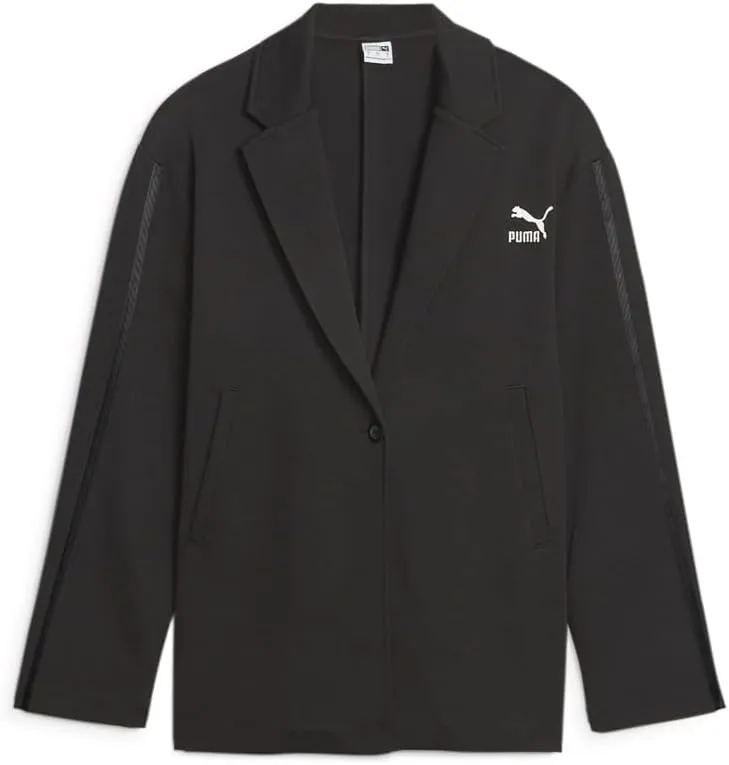 PUMA Womens T7 One-Button Blazer Athletic Outerwear Casual - Black - Size M