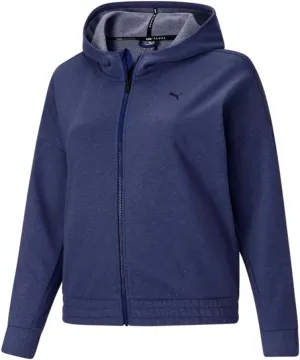 PUMA Womens Train Favorite Fleece Jacket Athletic Outerwear Casual - Blue - Size 2X