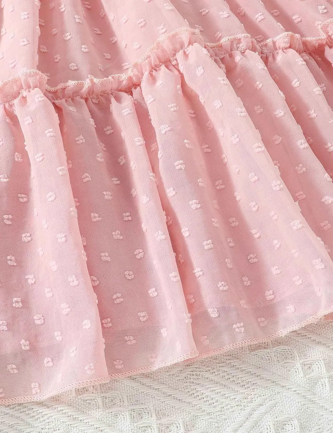 puseky Girls Summer Dress Halter Neck Sundress A-Line Swing Party Dresses for 5-13 Years