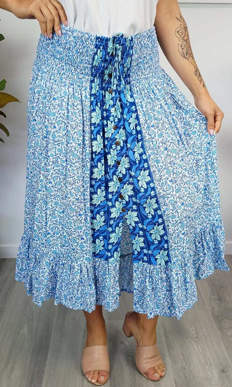 Rayon Skirt Tangelo Babylon, More Colours