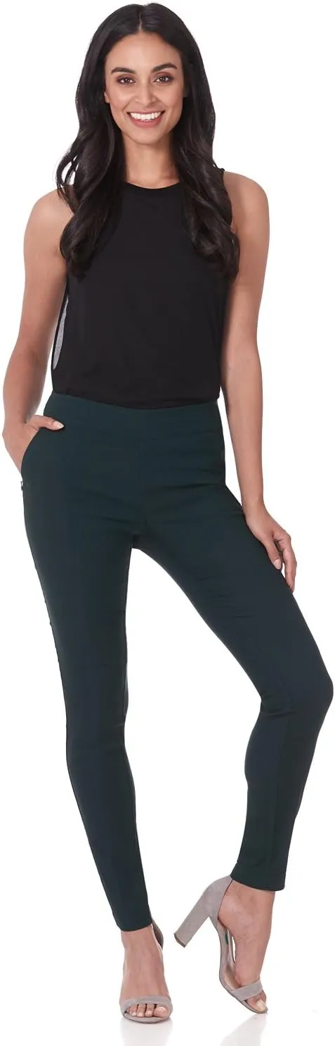 Rekucci Women's Ease into Comfort Modern Stretch Skinny Pant with Tummy Control