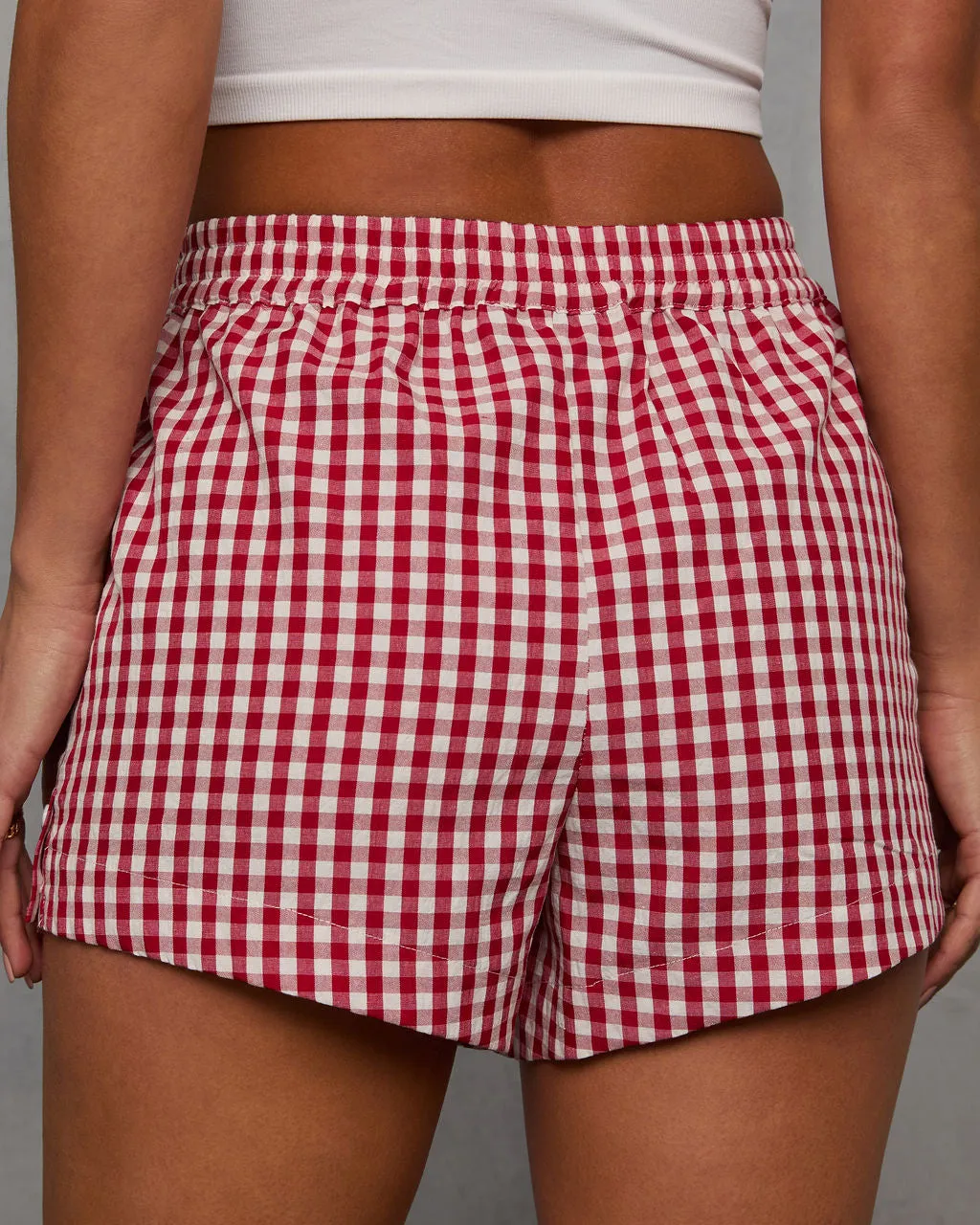 Rori Seersucker Checkered Shorts