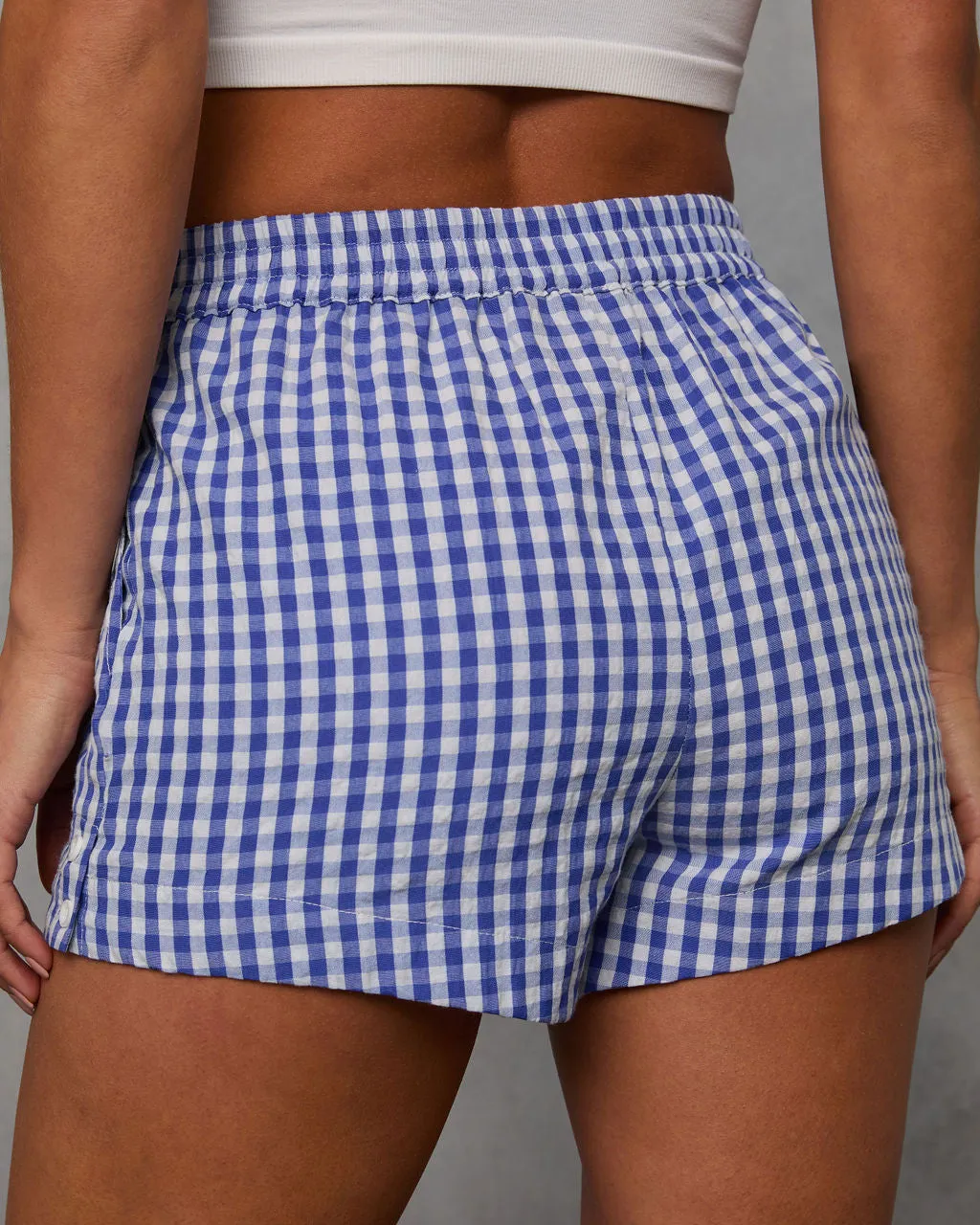 Rori Seersucker Checkered Shorts