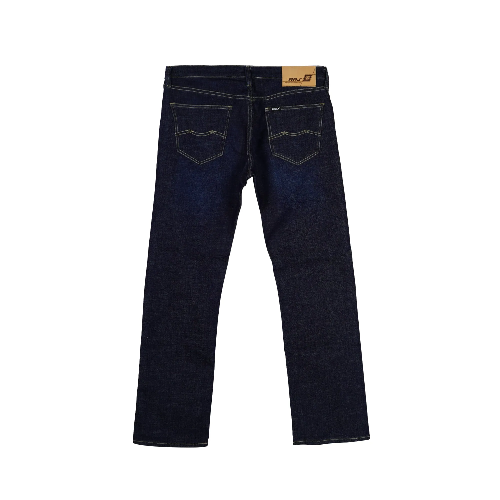 RRJ Basic Denim Pants for Men Regular Fitting Mid Rise Trendy fashion Casual Bottoms Dark Shade Jeans for Men 151990 (Dark Shade)