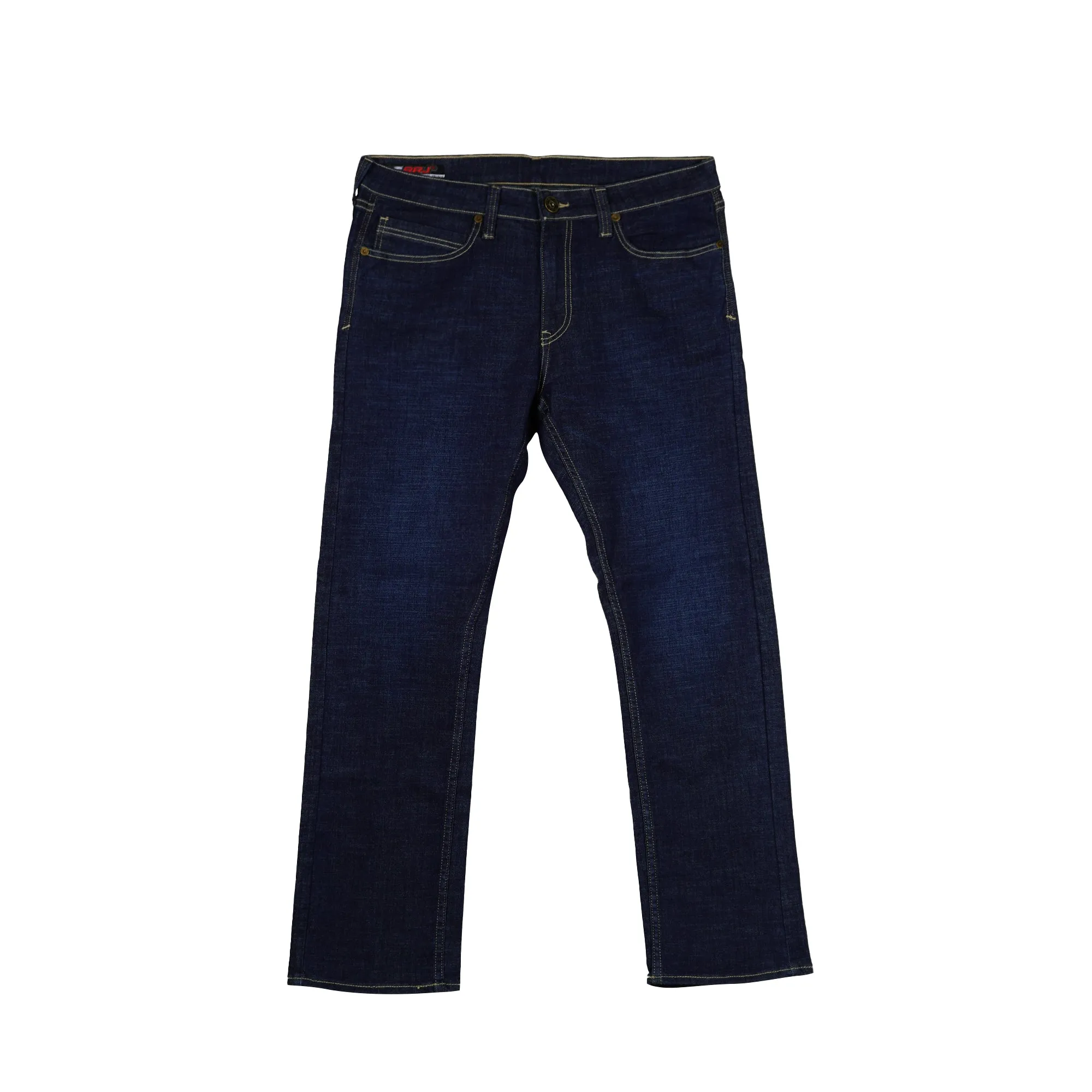 RRJ Basic Denim Pants for Men Regular Fitting Mid Rise Trendy fashion Casual Bottoms Dark Shade Jeans for Men 151990 (Dark Shade)