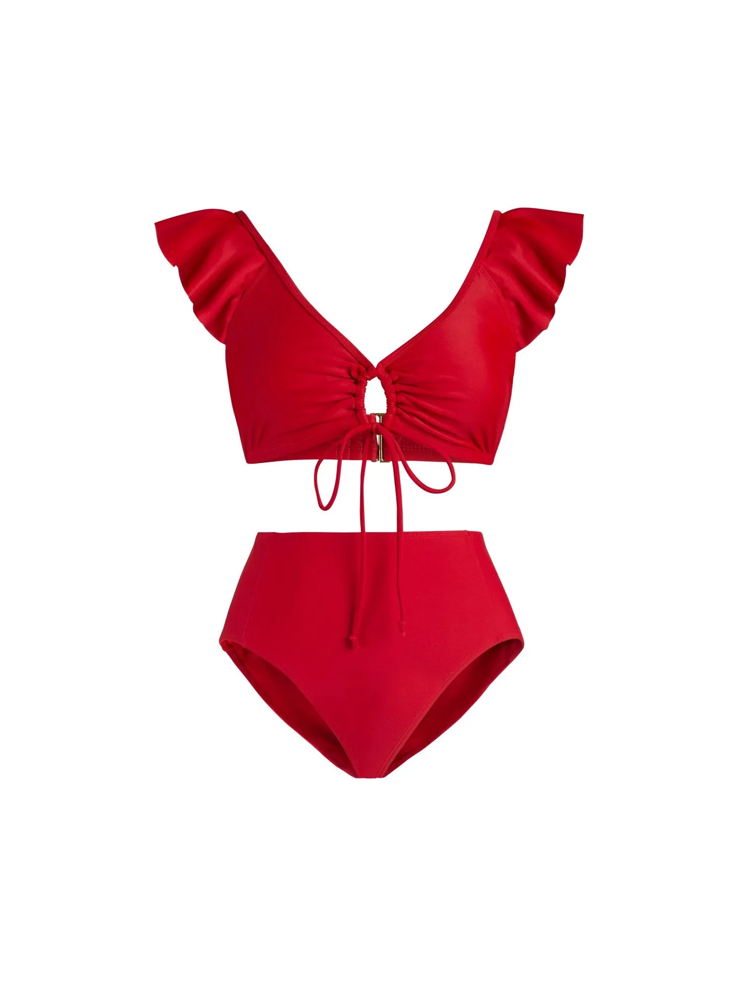 Ruffled Bikini Top - NY&C Swimwear