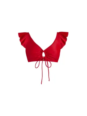 Ruffled Bikini Top - NY&C Swimwear