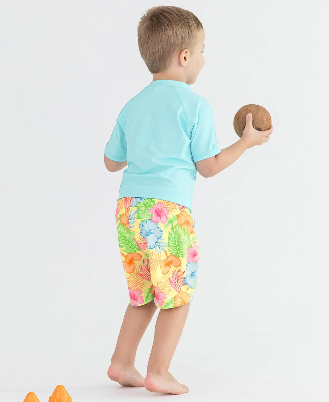 RuggedButts - Happy Hula Swim Trunks