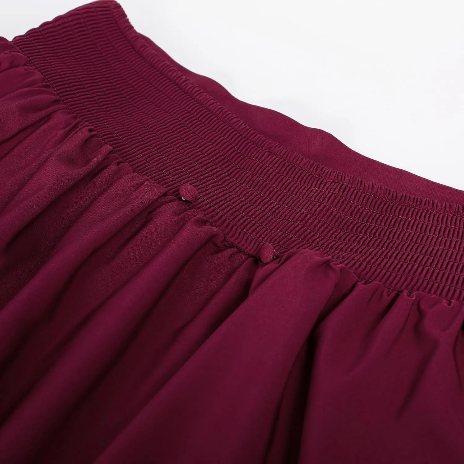 Scarlet Darkness Victorian Maxi Skirt for Women Renaissance Long Double-Layer Ruffle Skirt
