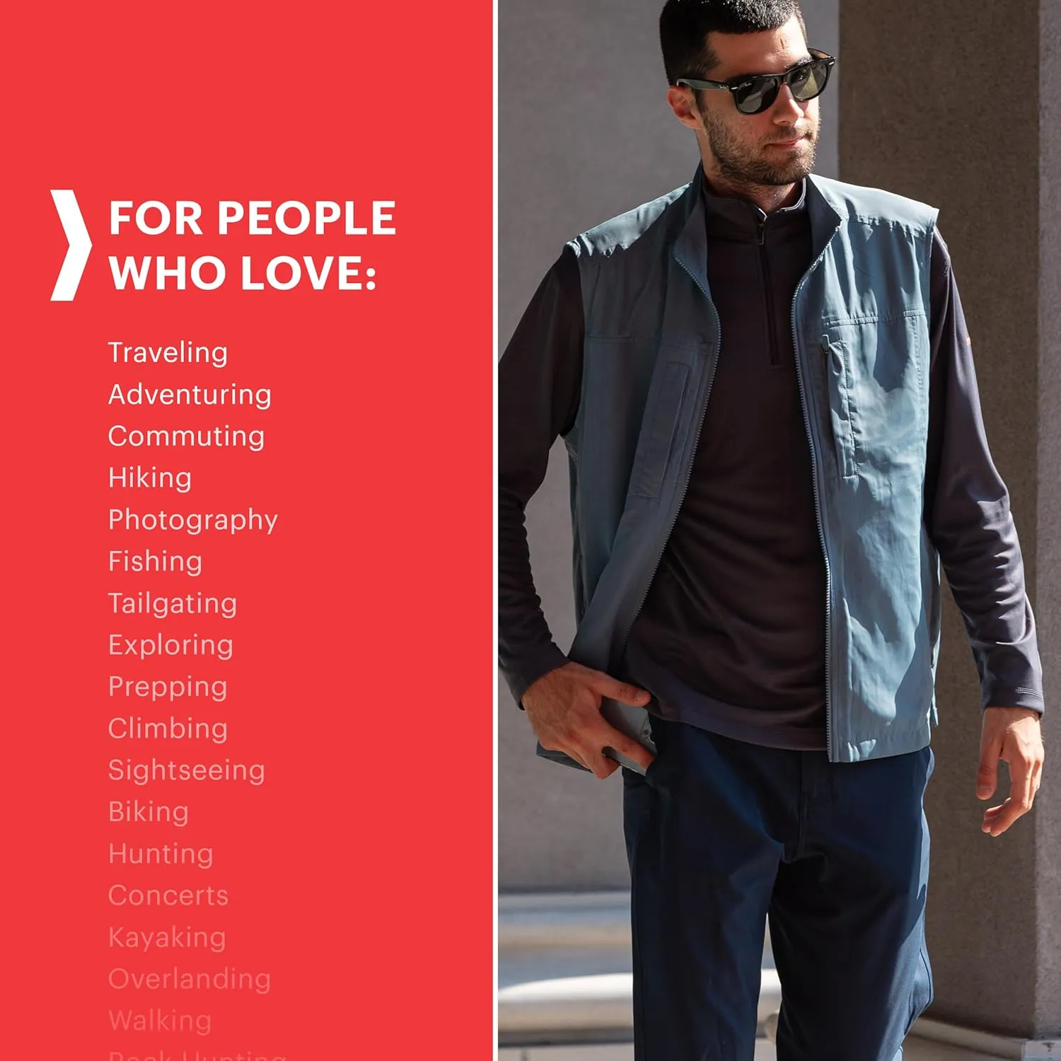 SCOTTeVEST Covert Cargo Chino Pant for Men - 10 Hidden Pockets - Water Repellent for Travel & More