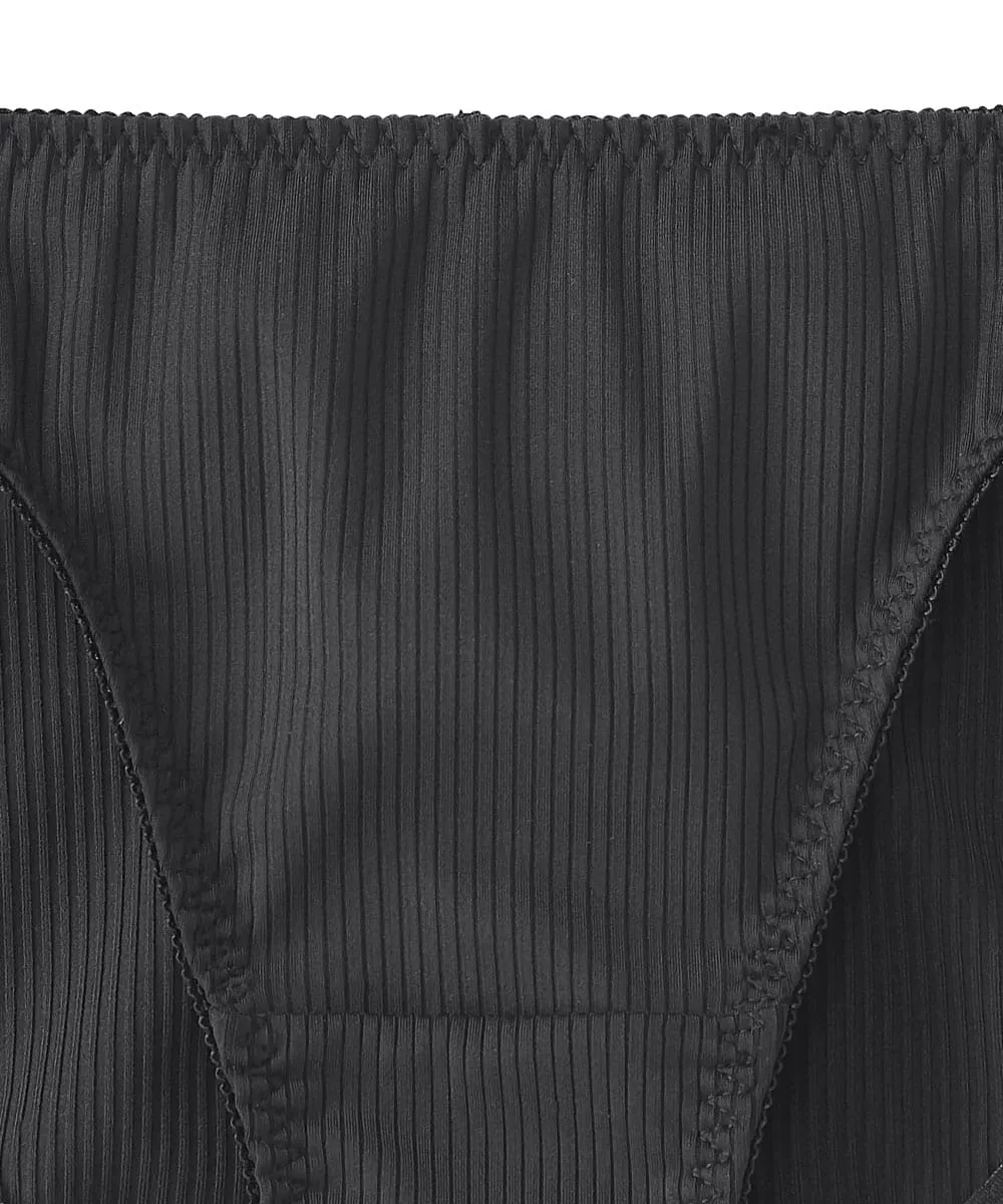 Seamless Ribbed Fabric Bikini Panty