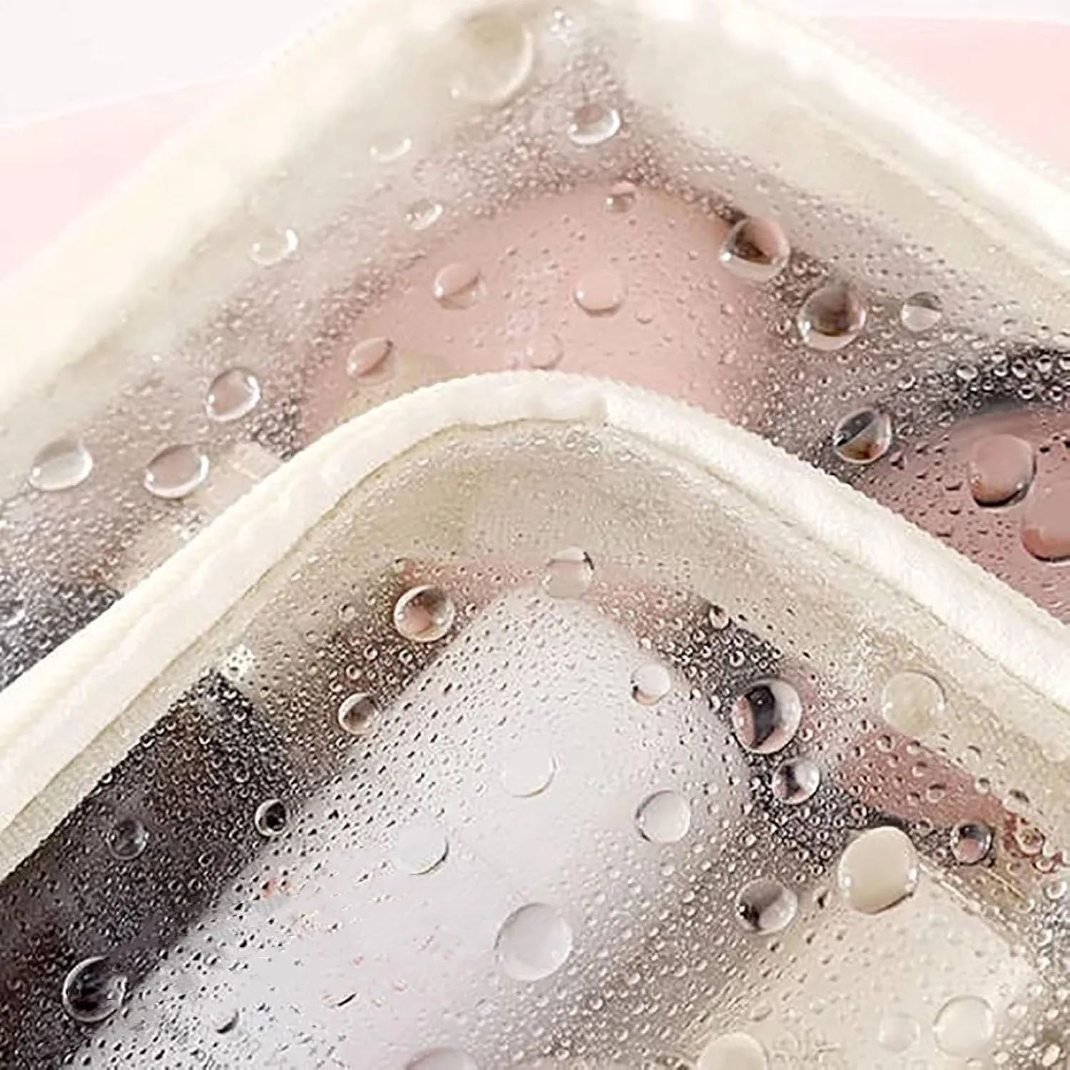 Set Patient Makeup Bag, Set Patient Makeup Pouch, Multi Compartment Toiletry Cosmetic Bag, Travel Makeup Pouch for Women, Portable Water Resistant Versatile Makeup Organizer Bag (1pcs-Pink)
