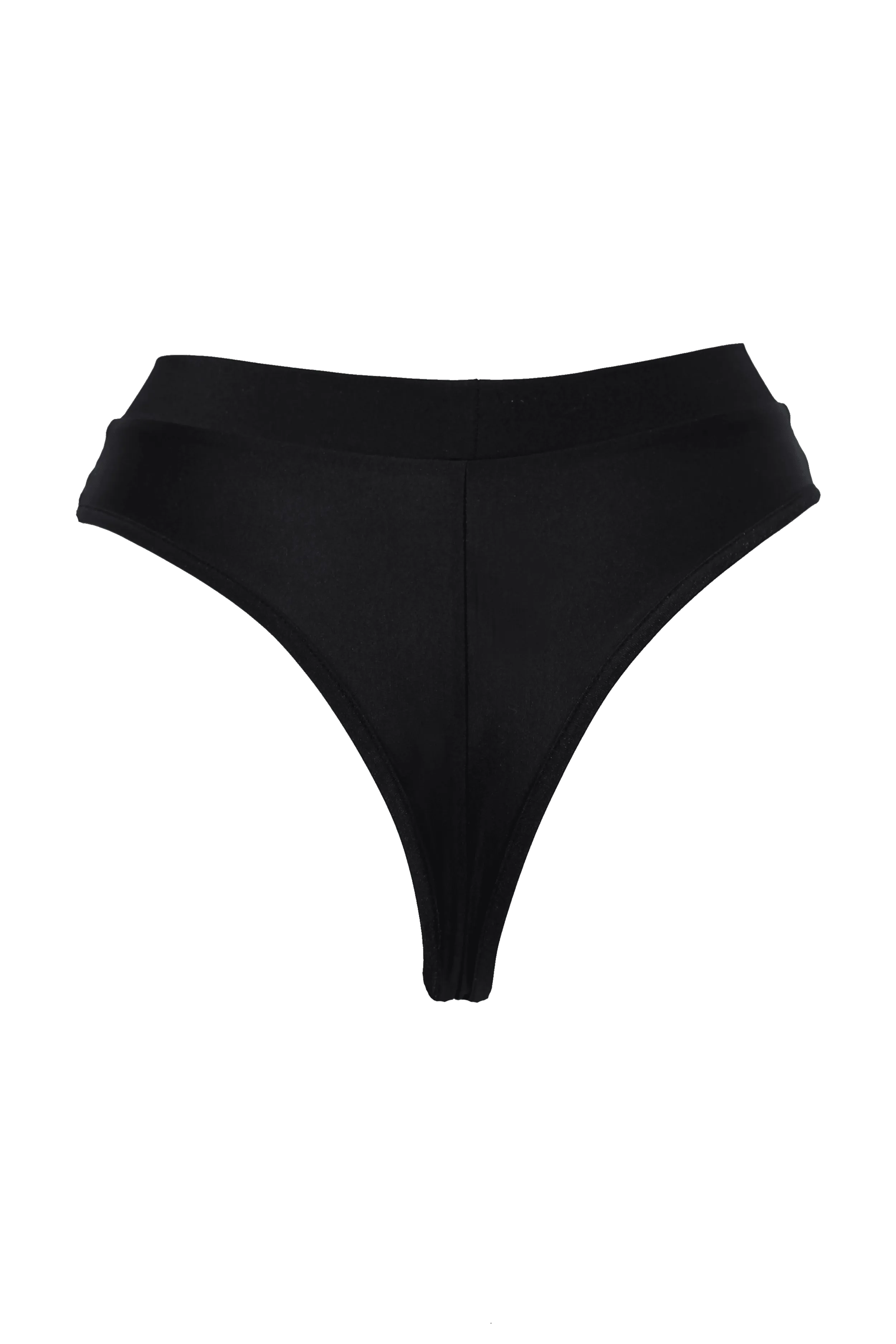 Sexy High-Cut Bottom BOND 1/2 Mesh With AB Crystals / BLACK