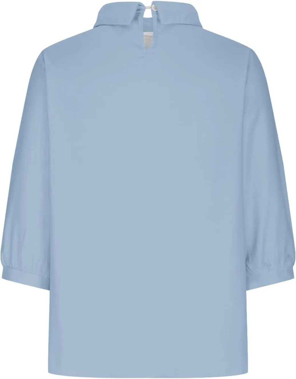 Shirts for Women Peter Pan Collar Neck 3/4 Sleeve Blouses Casual Loose Fit T Shirt Solid Color Plain Petite Tops