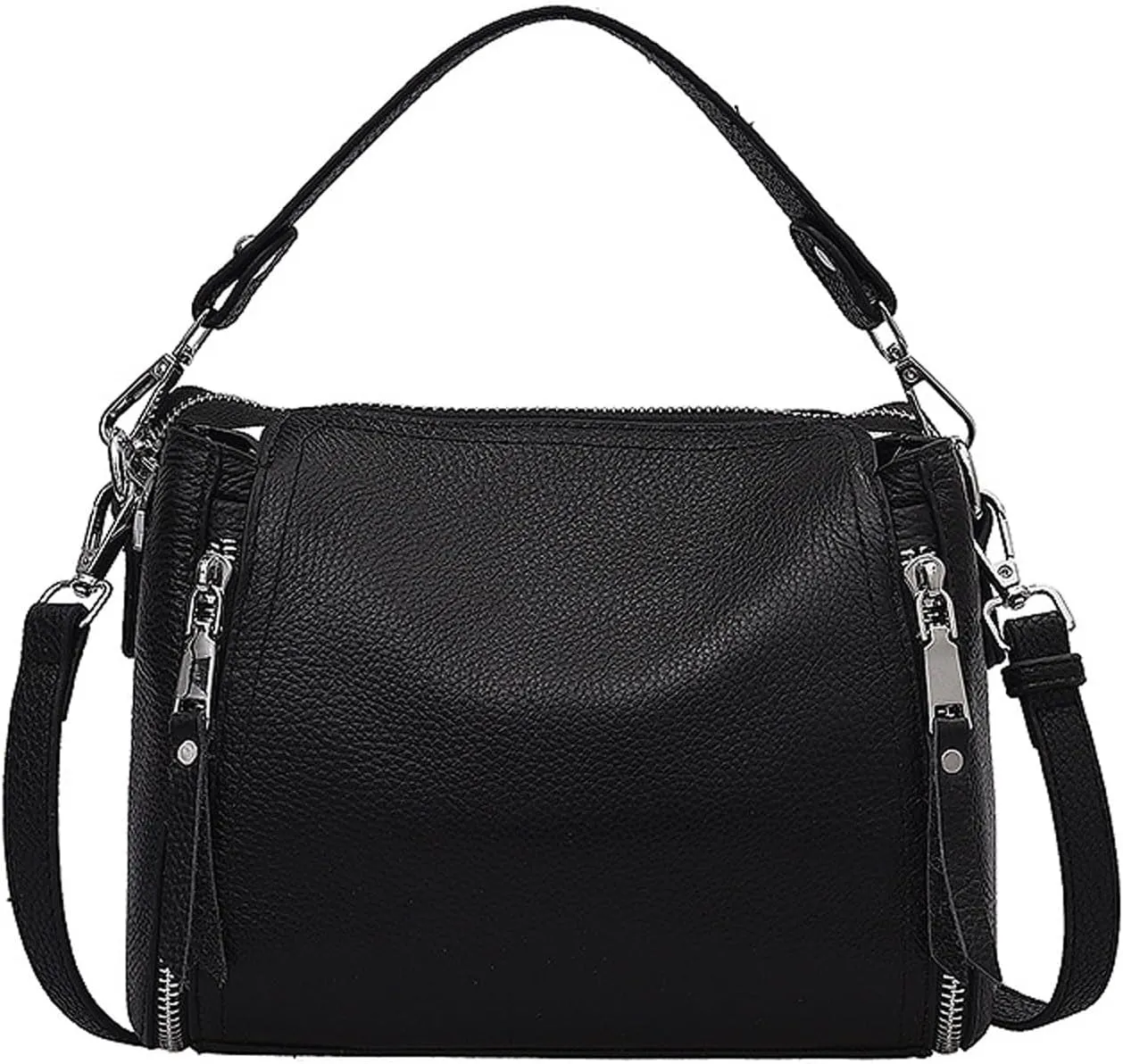 Shoulder Bag Genuine Leather Handbag for Women Stylish Messenger Bag Versatile Bucket Bag Crossbody Shoulder Bag