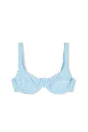 Signature Stripe Adjustable Bra Cup - Shallow Blue