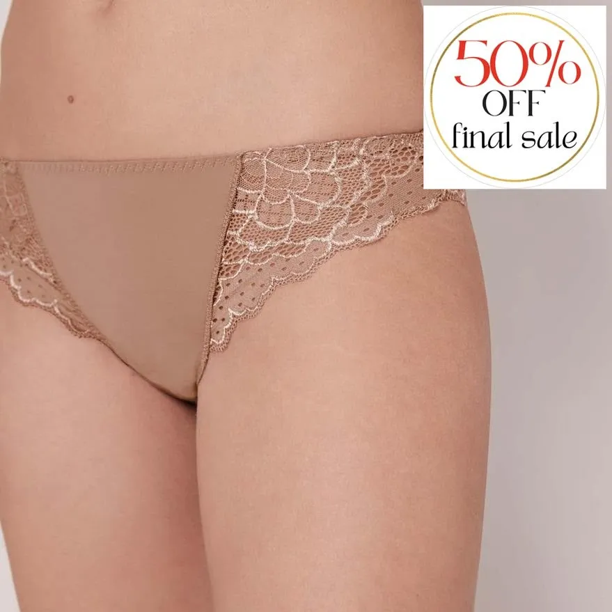 Simone Perele Caresse Bikini Brief in Nutmeg 12A770