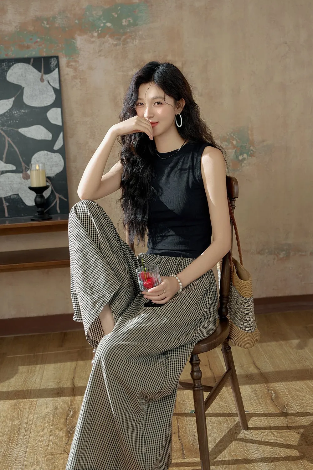 Sleeveless T-shirt and Pant Set Separately Sold