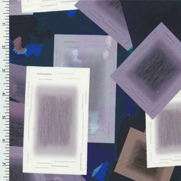 SP-NP90011 Abstract Boxes Printed Spandex