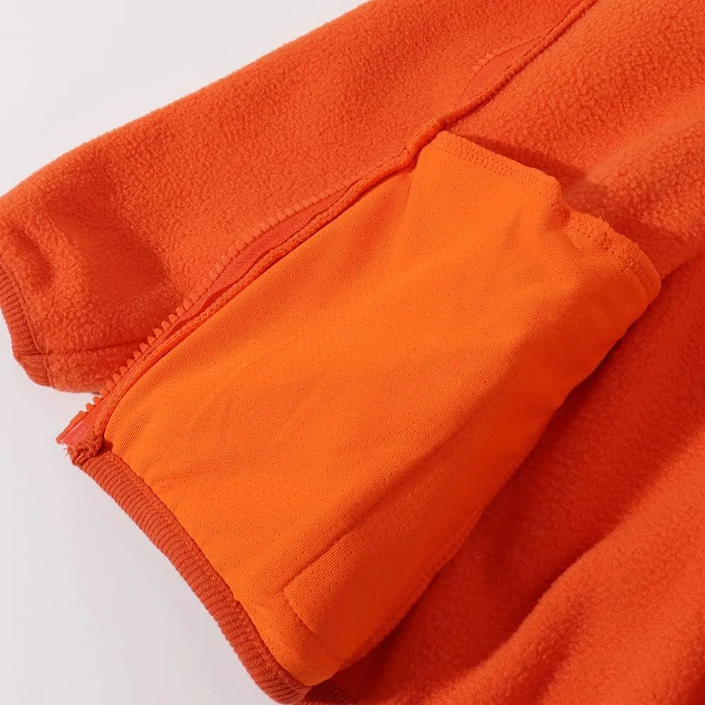 Spring&Gege Youth Solid Full-Zip Polar Fleece Jacket for Children