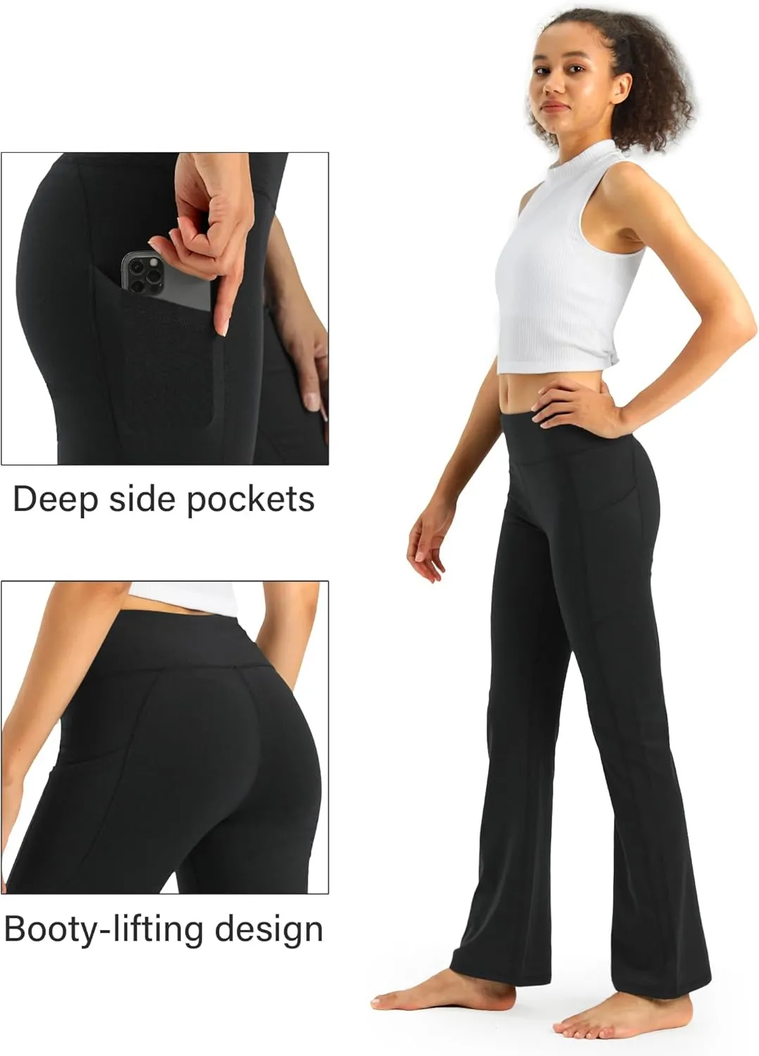 Stelle Women High Waisted Leggings with Pockets 30" Tummy Control Workout Running Yoga Pants