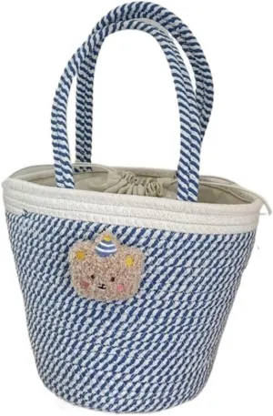 Straw Bag Summer Fashion Woven Handbag Versatile Casual Niche Shoulder Bag Cute Doll Bucket Bag Straw Bags