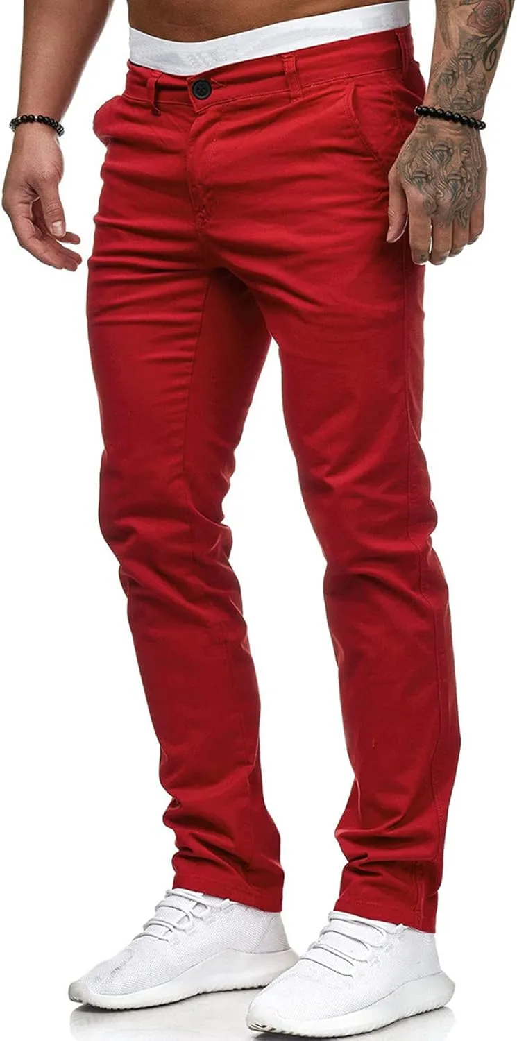 Stretch Golf Pants for Men Slim Fit Casual Joggers Dress Pants Lightweight Business Work Travel Slacks with Pockets