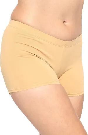 STRETCH IS COMFORT Women's and Plus Size Nylon Booty Shorts | S-3X
