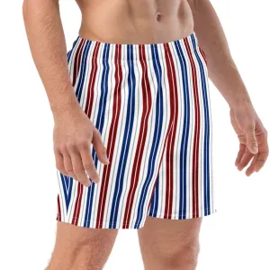 Striped swim trunks for men's
